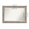 Beveled Wood Bathroom Wall Mirror, Mezzanine Antique Silver Narrow Frame